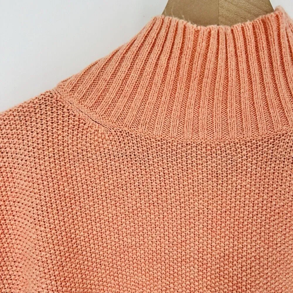 Anthropologie Angel of the North Orange Women Pullover Sweater Size XS